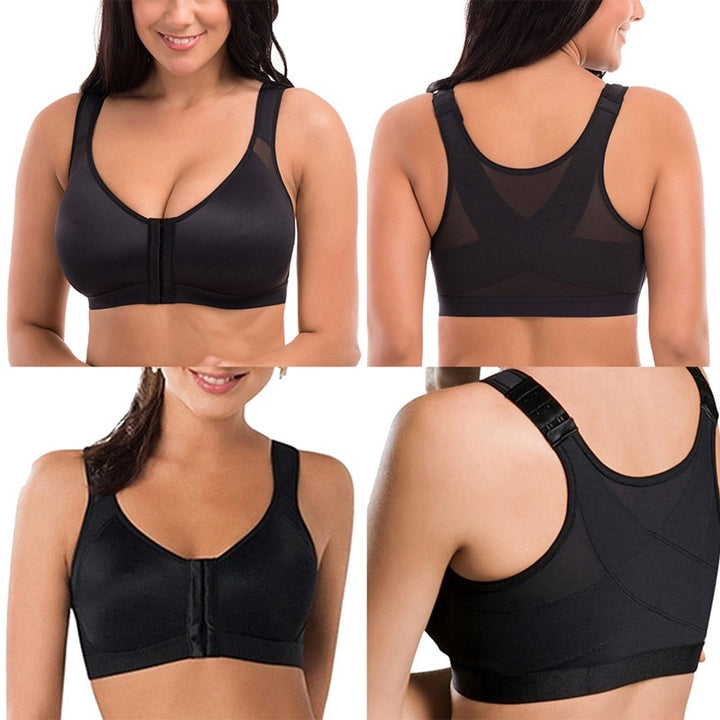 Olive Front-closure Lift-Up Bra