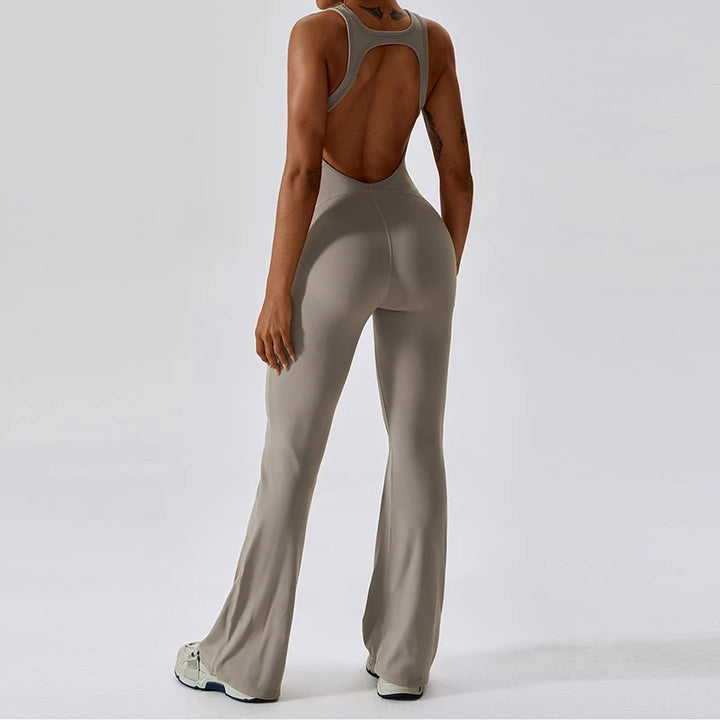 Palmer  V-Back Gym Jumpsuit