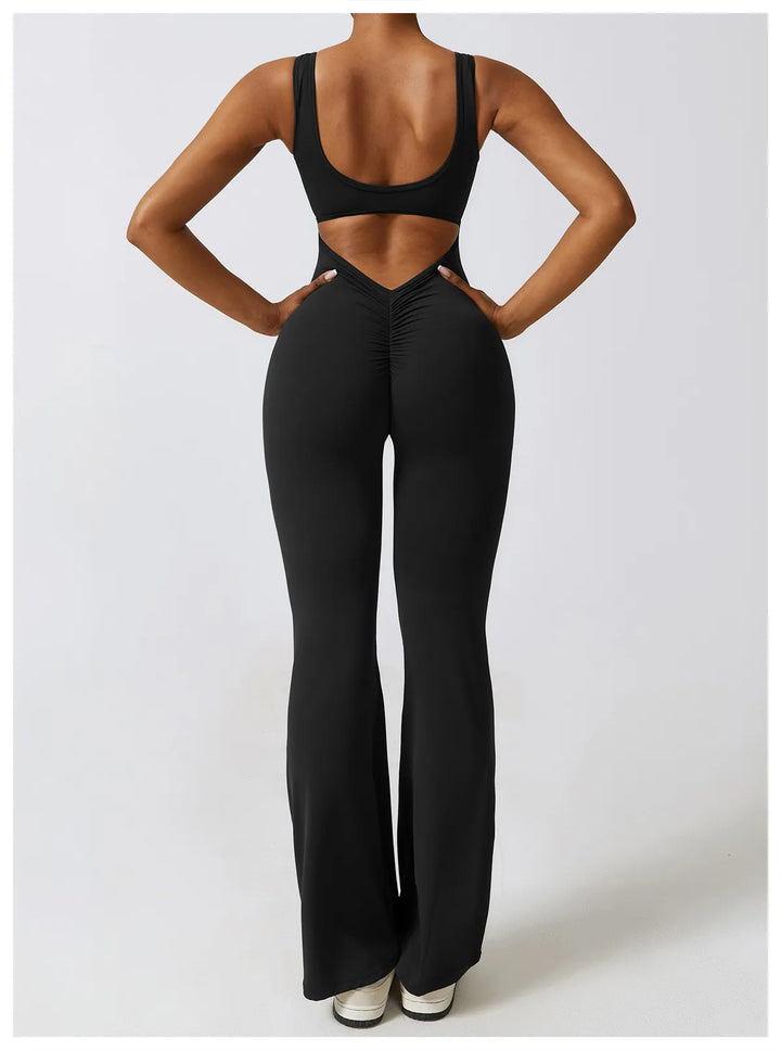 Palmer  V-Back Gym Jumpsuit