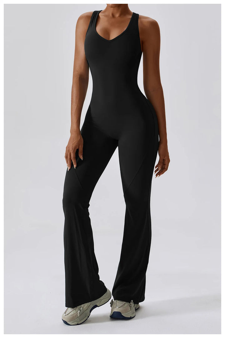 Palmer  V-Back Gym Jumpsuit