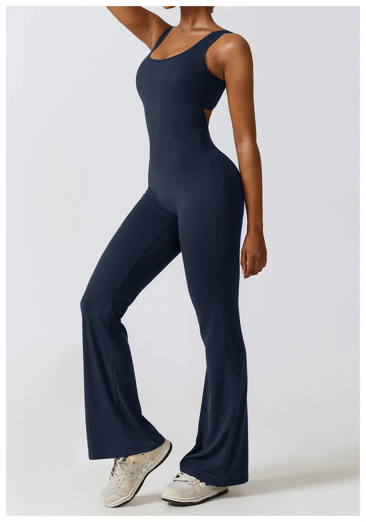 Palmer  V-Back Gym Jumpsuit