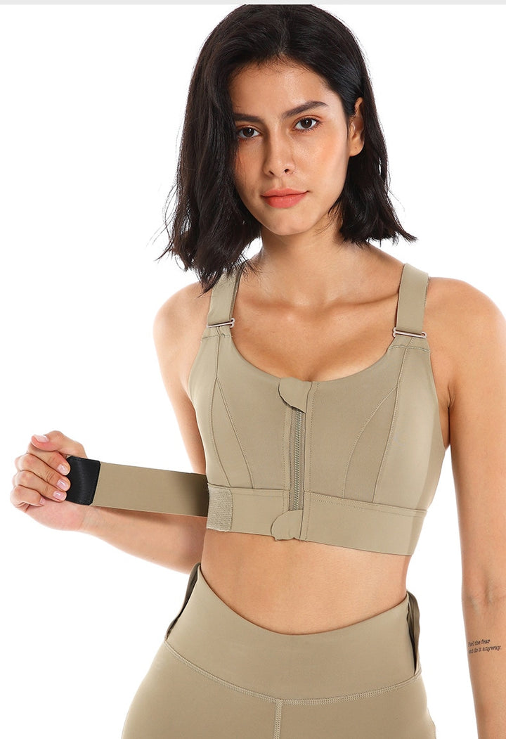 Ophelia High-impact Zipper Sports Bra