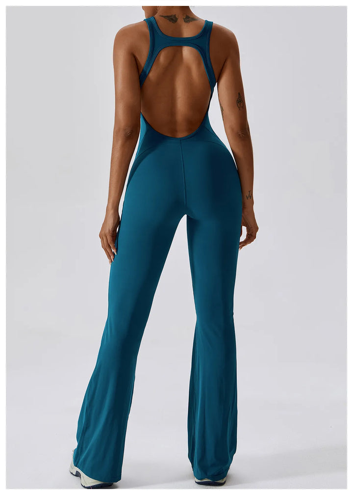 Palmer  V-Back Gym Jumpsuit