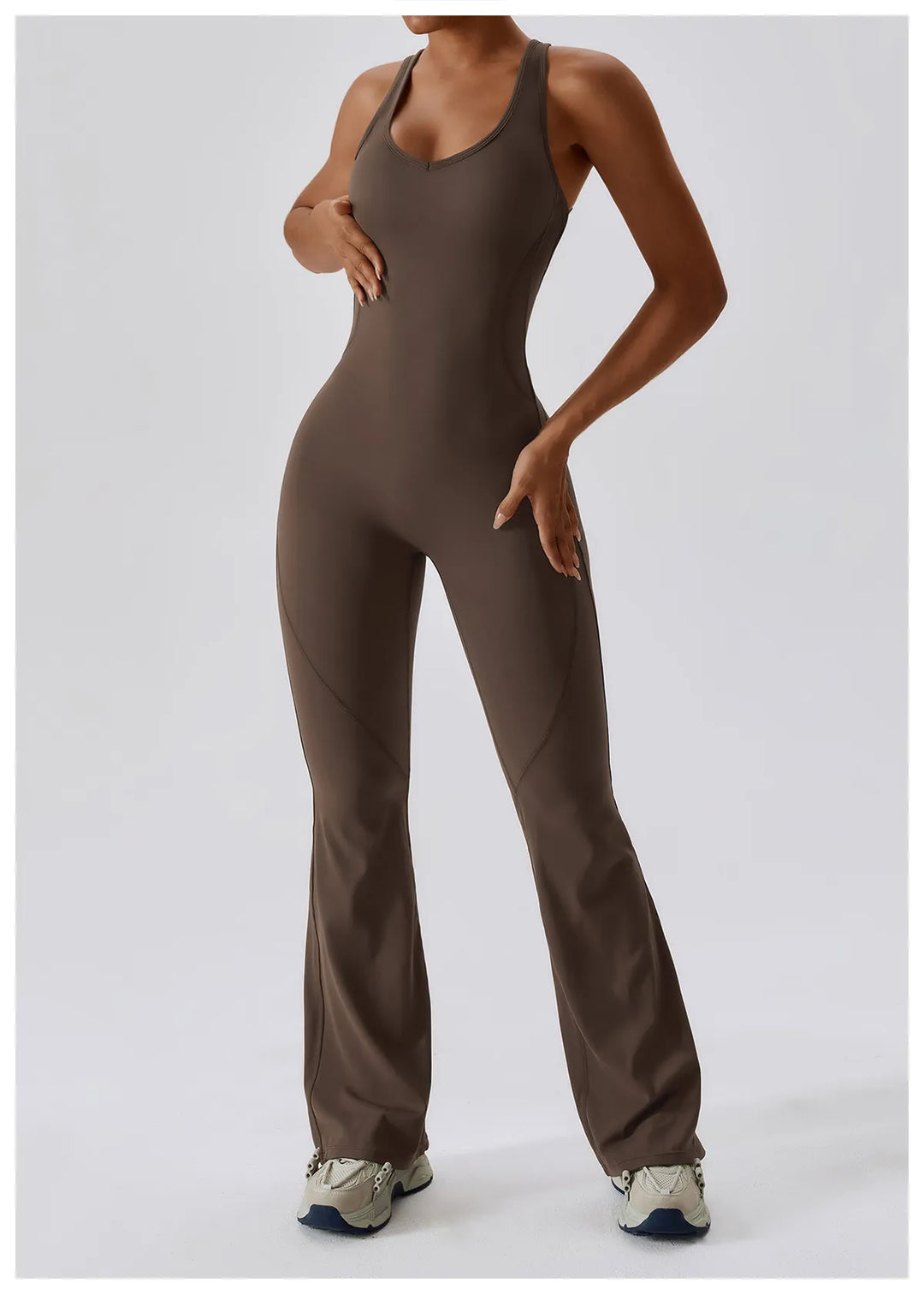 Palmer  V-Back Gym Jumpsuit