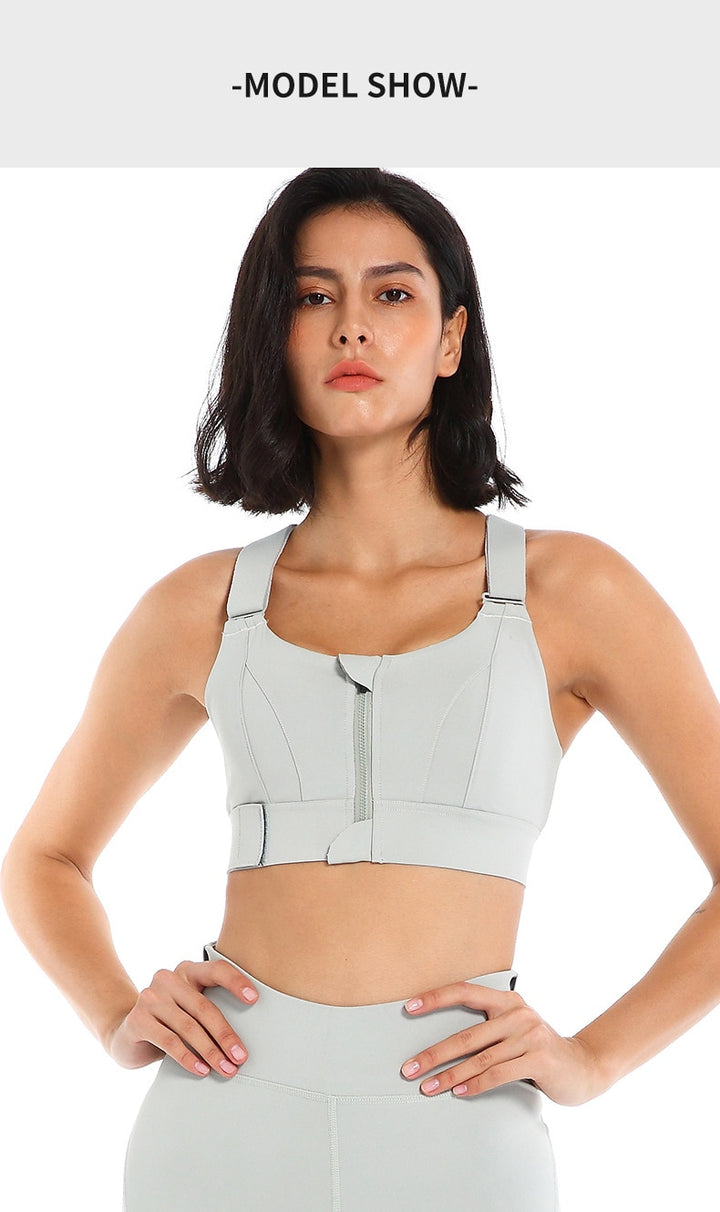 Ophelia High-impact Zipper Sports Bra