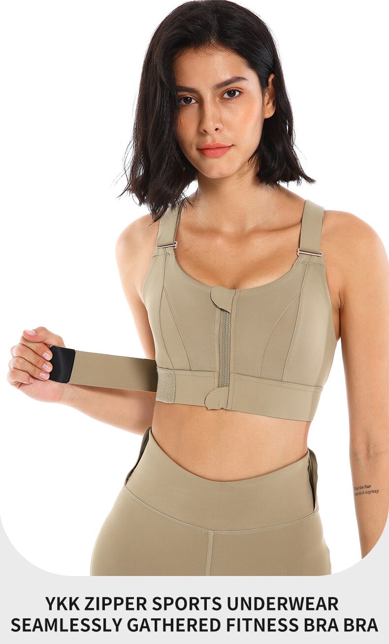 Ophelia High-impact Zipper Sports Bra