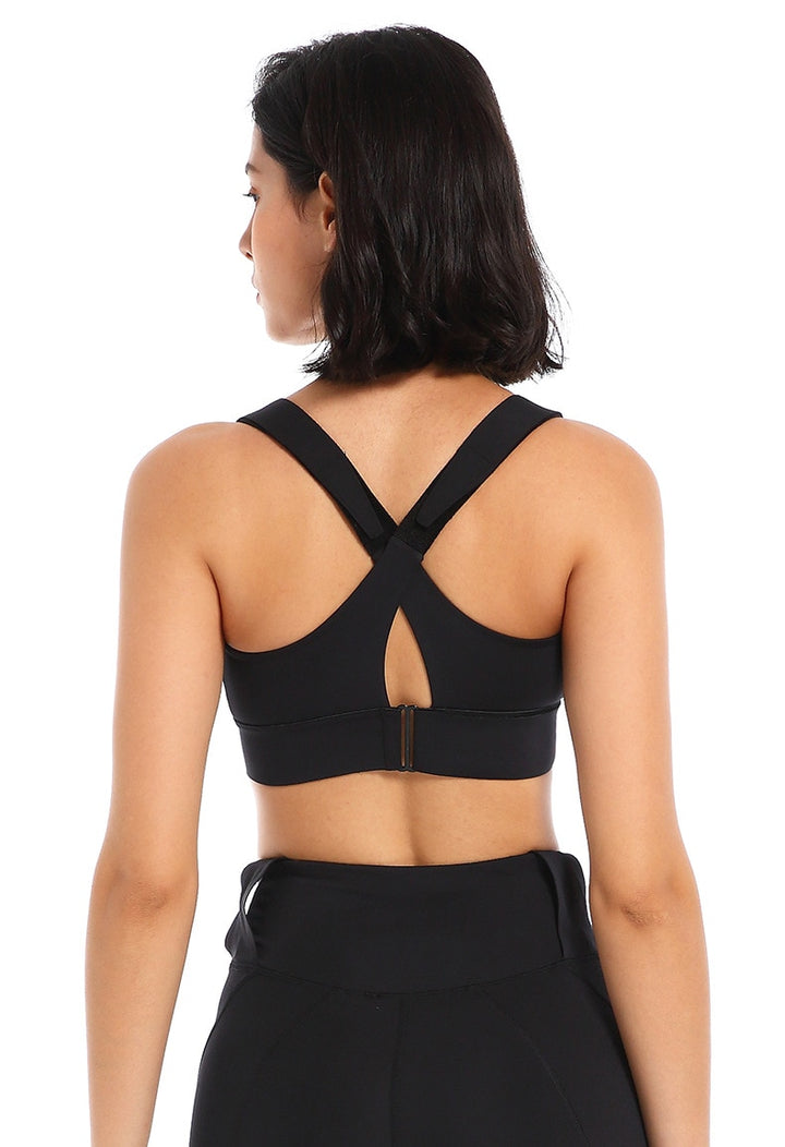 Ophelia High-impact Zipper Sports Bra