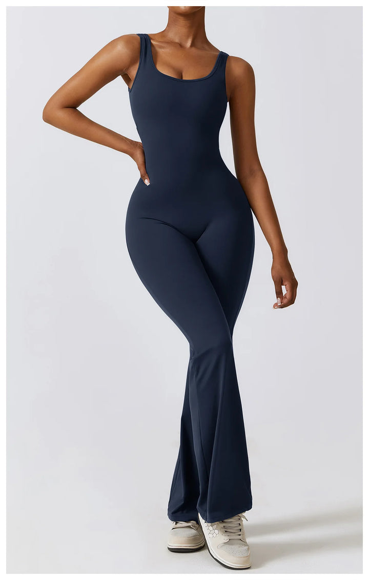 Palmer  V-Back Gym Jumpsuit