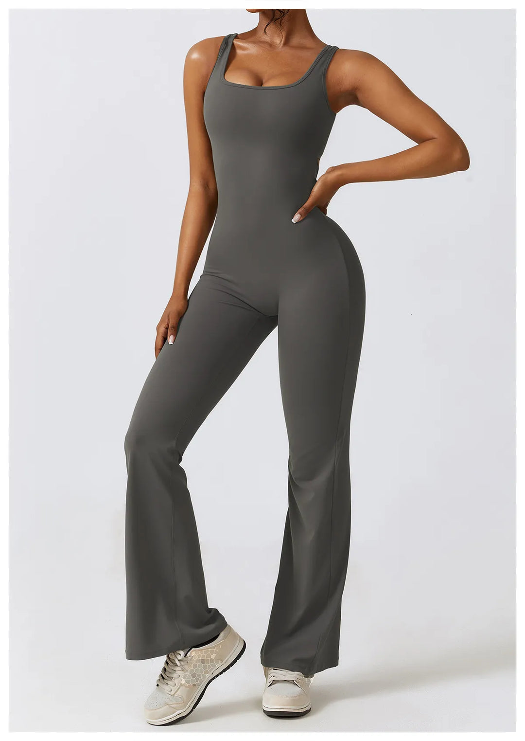 Palmer  V-Back Gym Jumpsuit