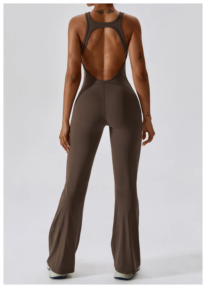 Palmer  V-Back Gym Jumpsuit