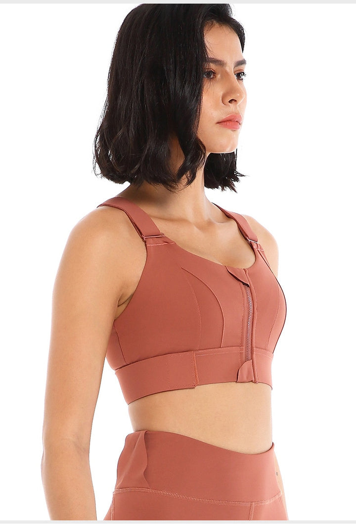 Ophelia High-impact Zipper Sports Bra