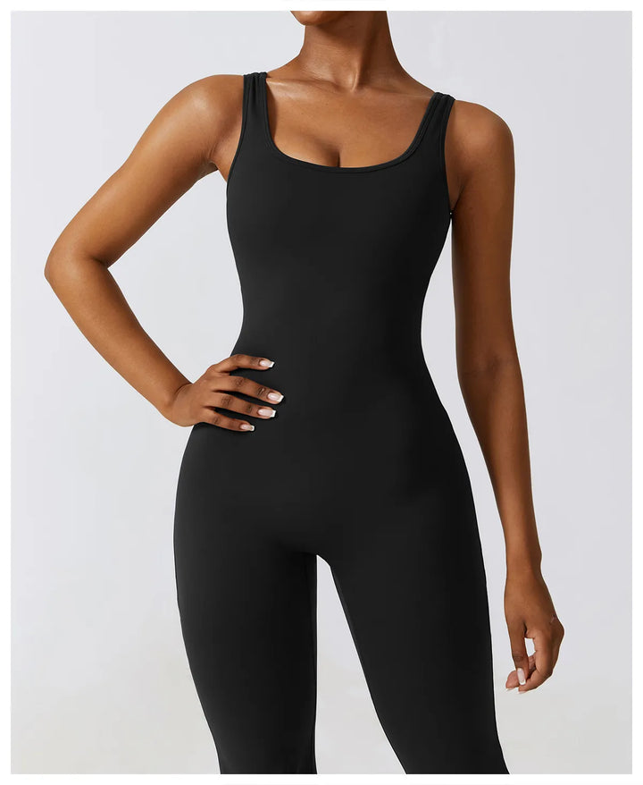 Palmer  V-Back Gym Jumpsuit