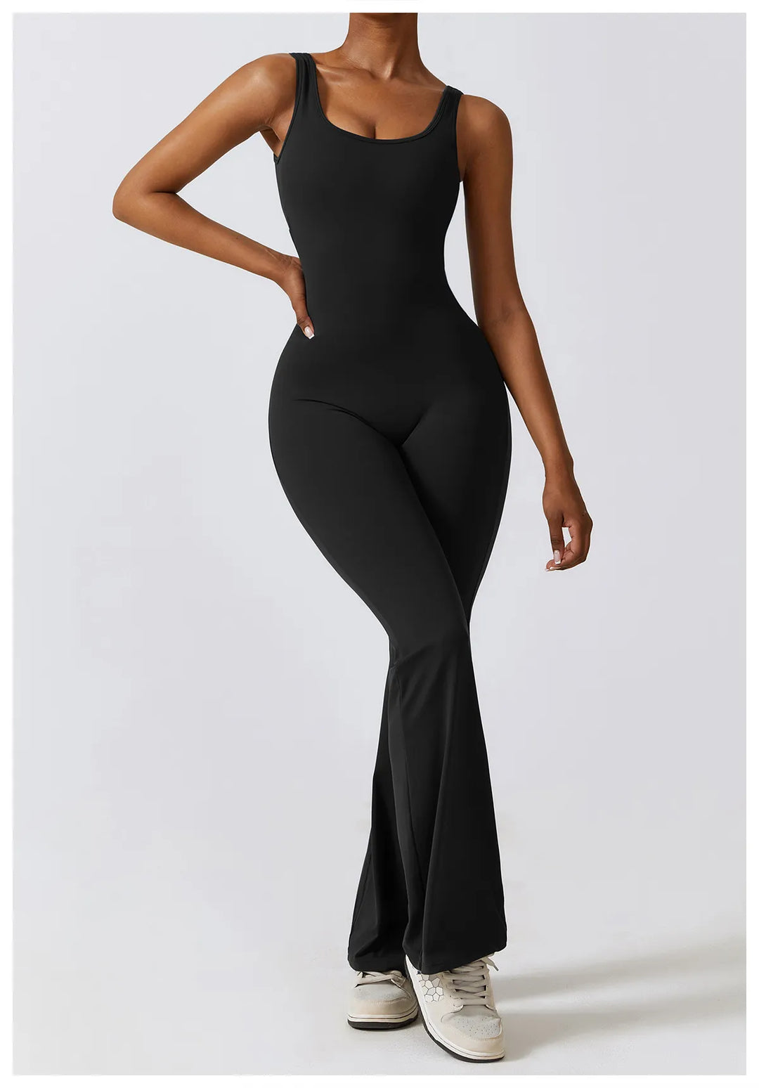 Palmer  V-Back Gym Jumpsuit