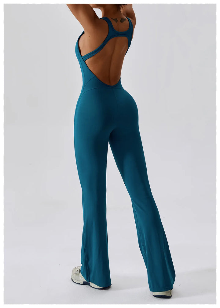 Palmer  V-Back Gym Jumpsuit