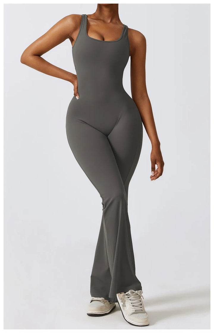 Palmer  V-Back Gym Jumpsuit