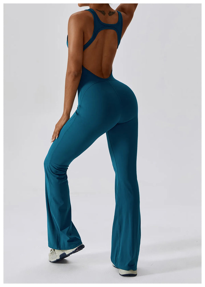 Palmer  V-Back Gym Jumpsuit