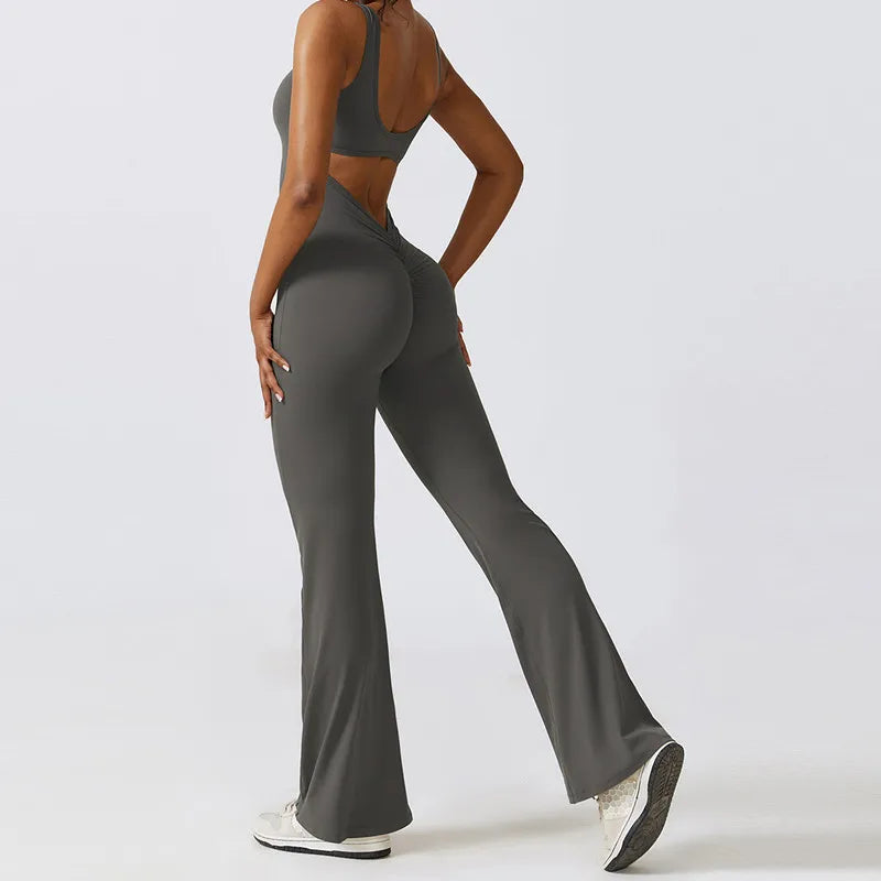 Palmer  V-Back Gym Jumpsuit