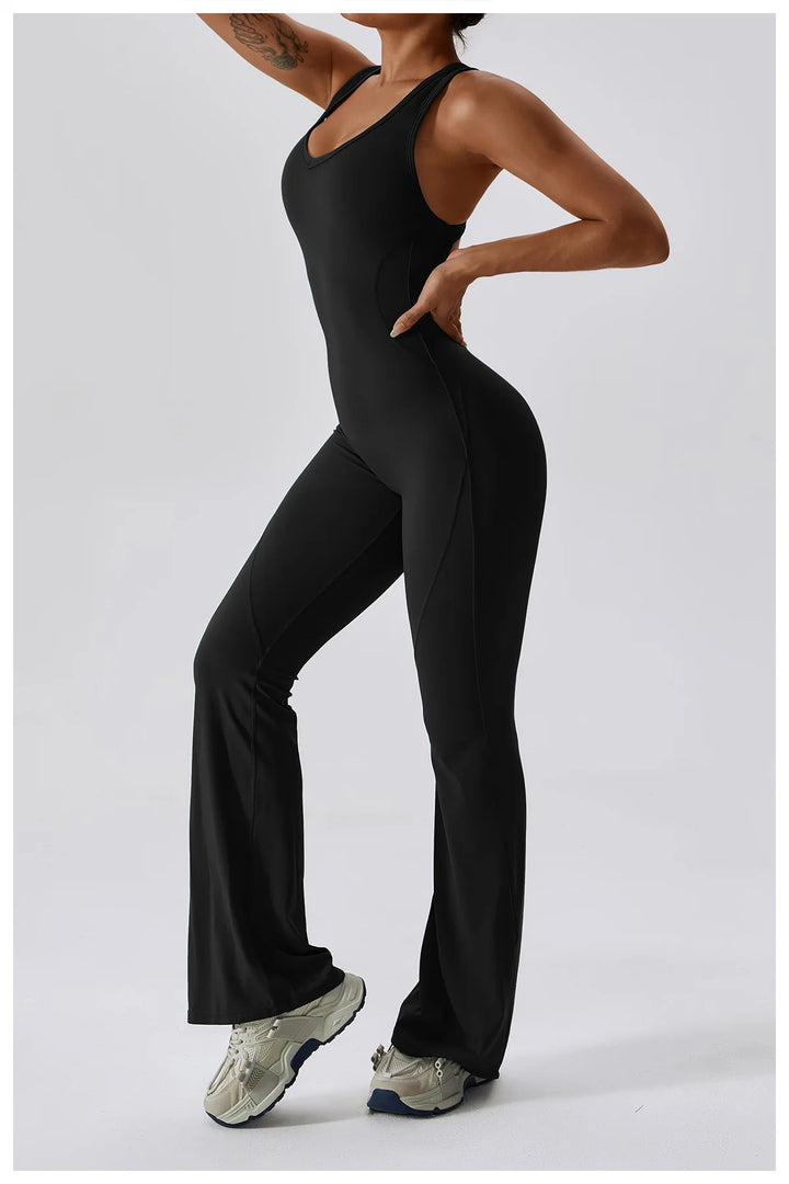 Palmer  V-Back Gym Jumpsuit