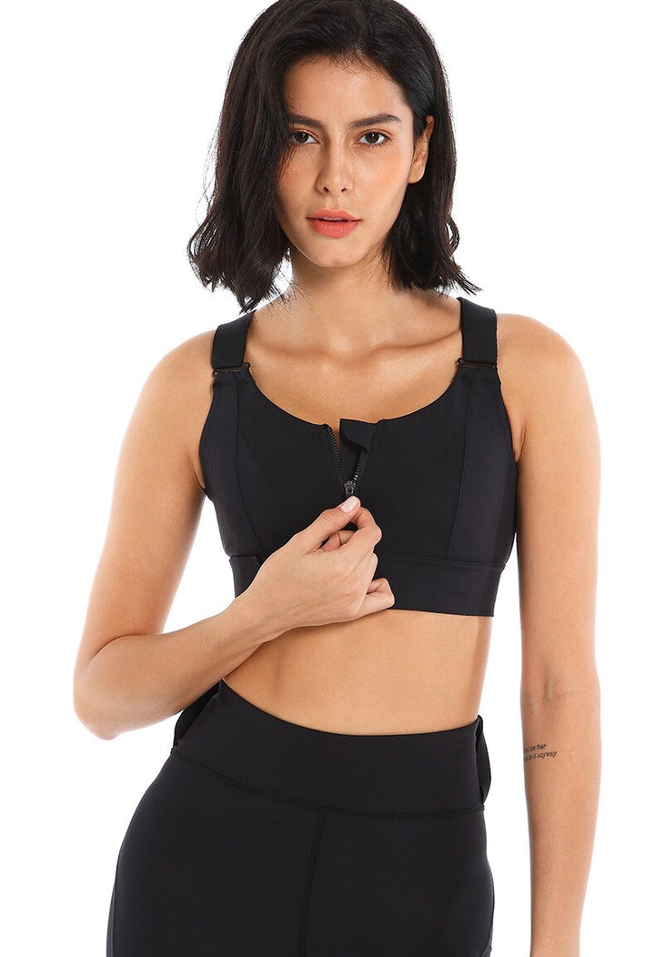 Ophelia High-impact Zipper Sports Bra