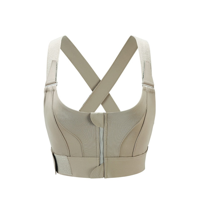 Ophelia High-impact Zipper Sports Bra