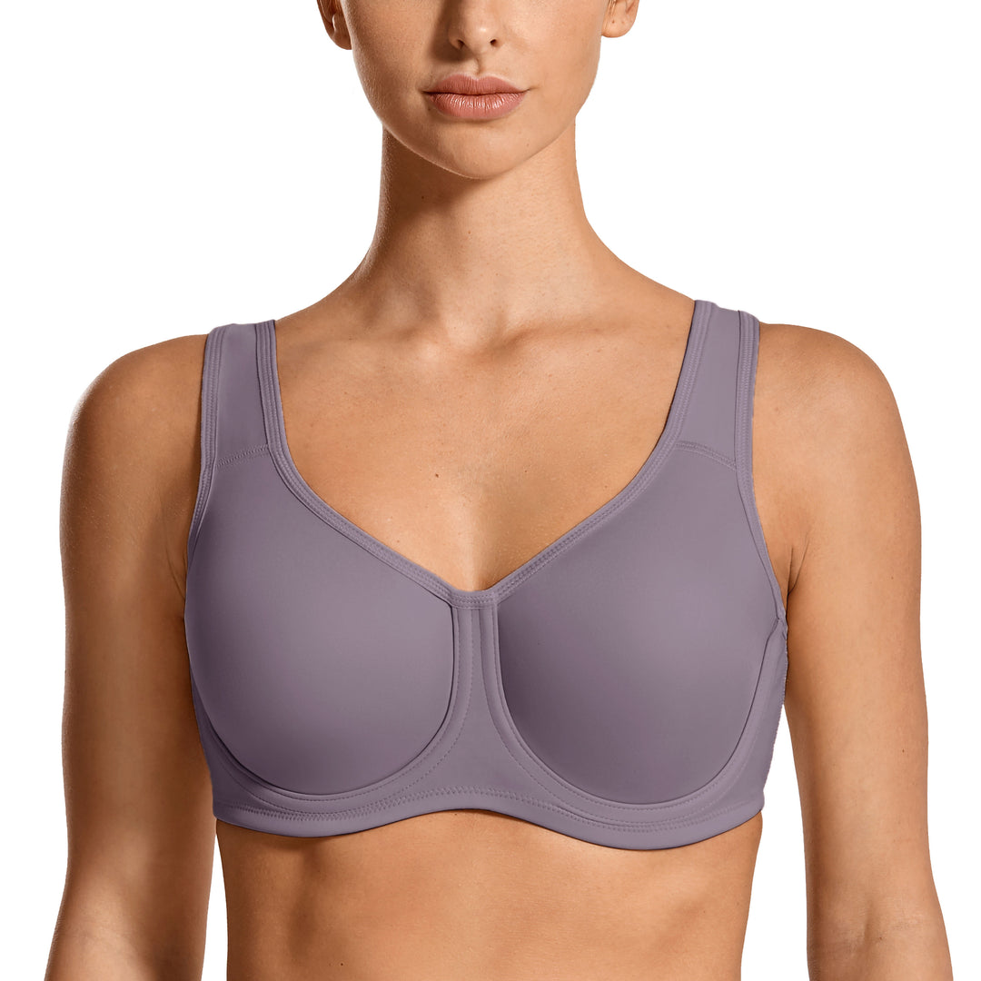 Keyla High Impact Double-layer Outer Underwire Sports Bra| C-G Cup| Magenta - Hibiscus