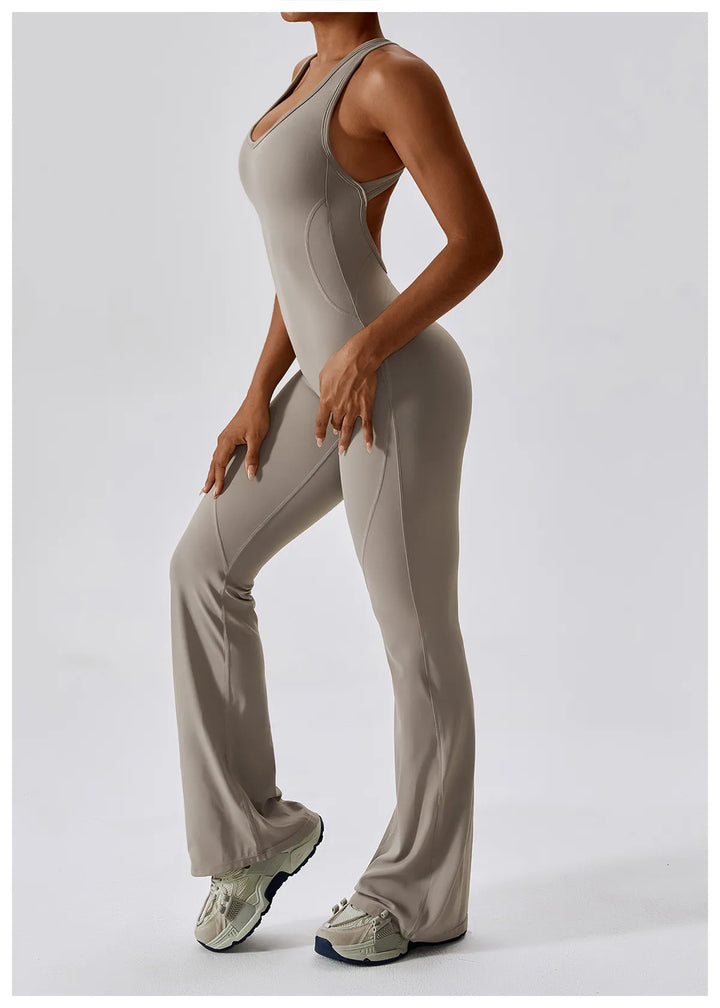 Palmer  V-Back Gym Jumpsuit