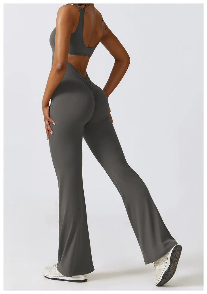 Palmer  V-Back Gym Jumpsuit