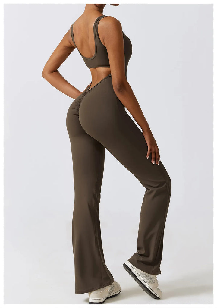 Palmer  V-Back Gym Jumpsuit