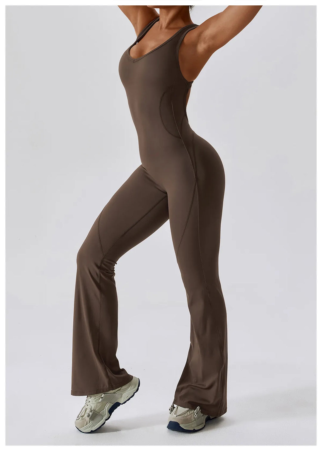 Palmer  V-Back Gym Jumpsuit