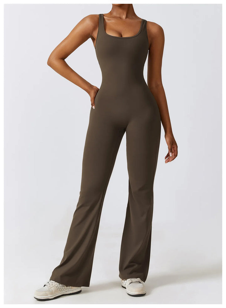 Palmer  V-Back Gym Jumpsuit