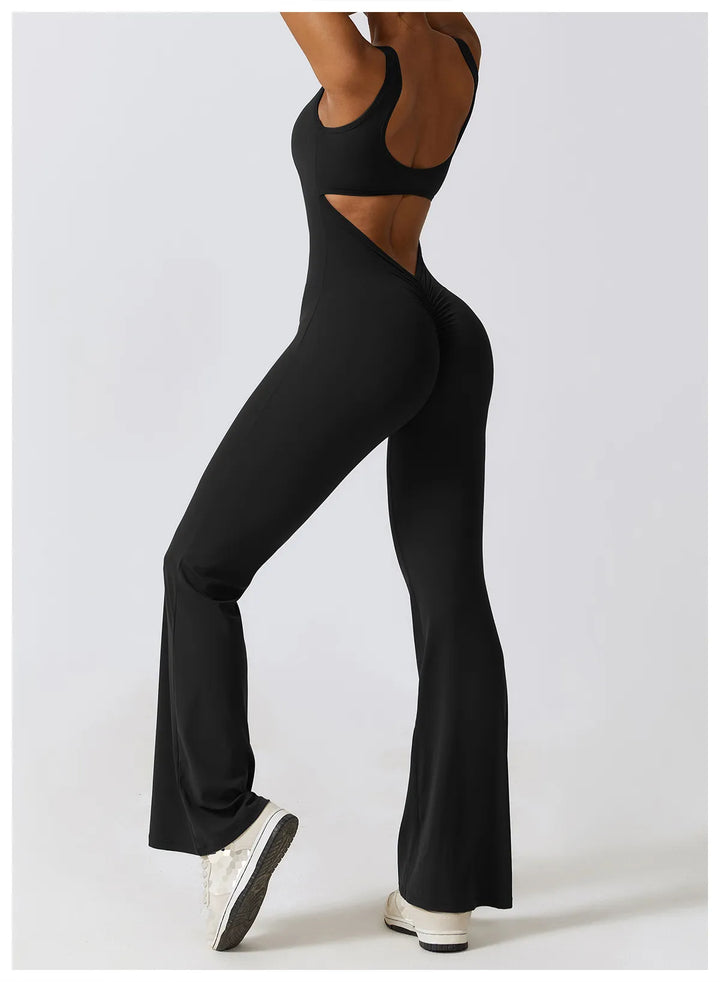 Palmer  V-Back Gym Jumpsuit