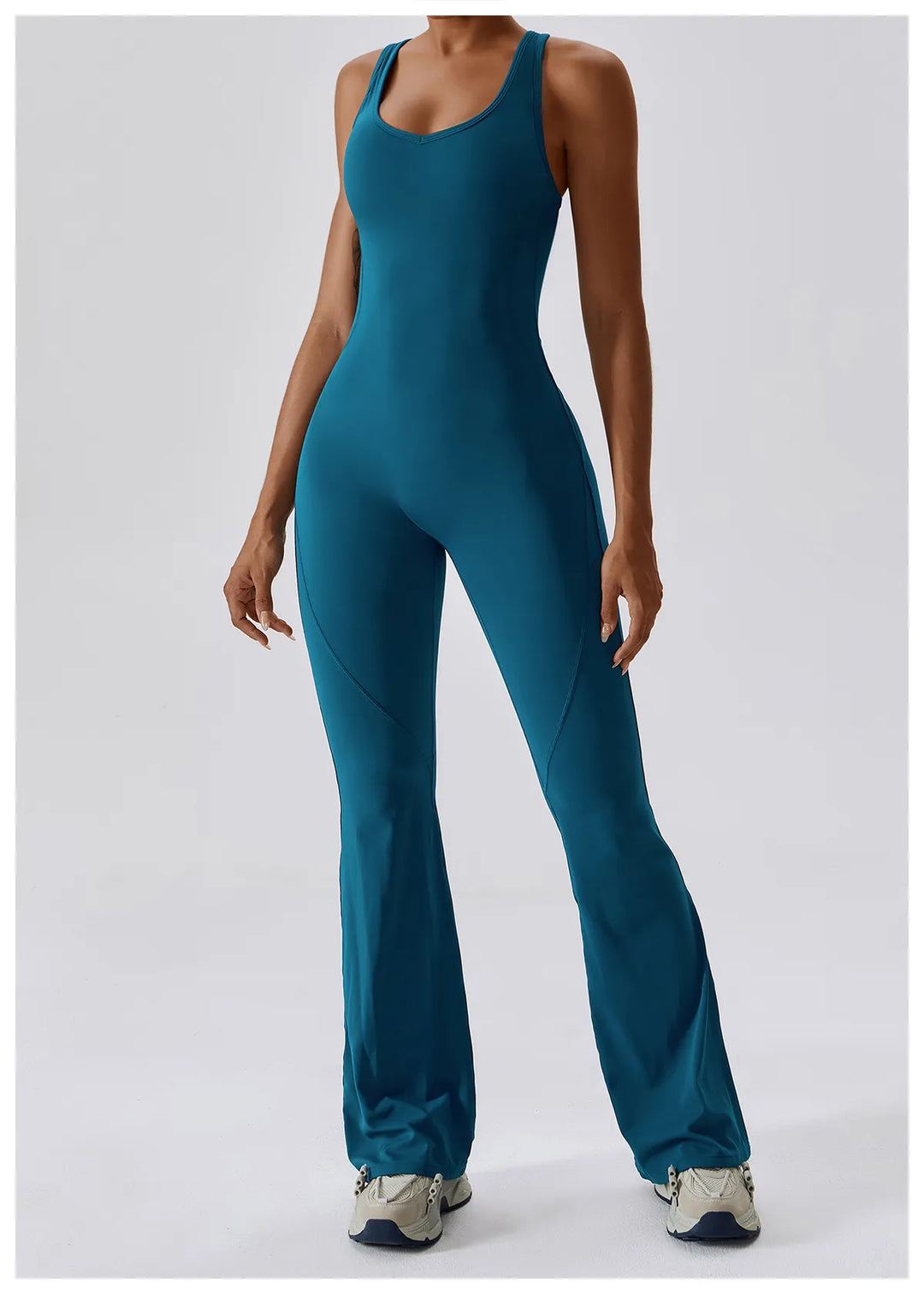 Palmer  V-Back Gym Jumpsuit