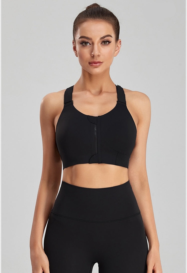 Athena Front Zipper Sports Bra