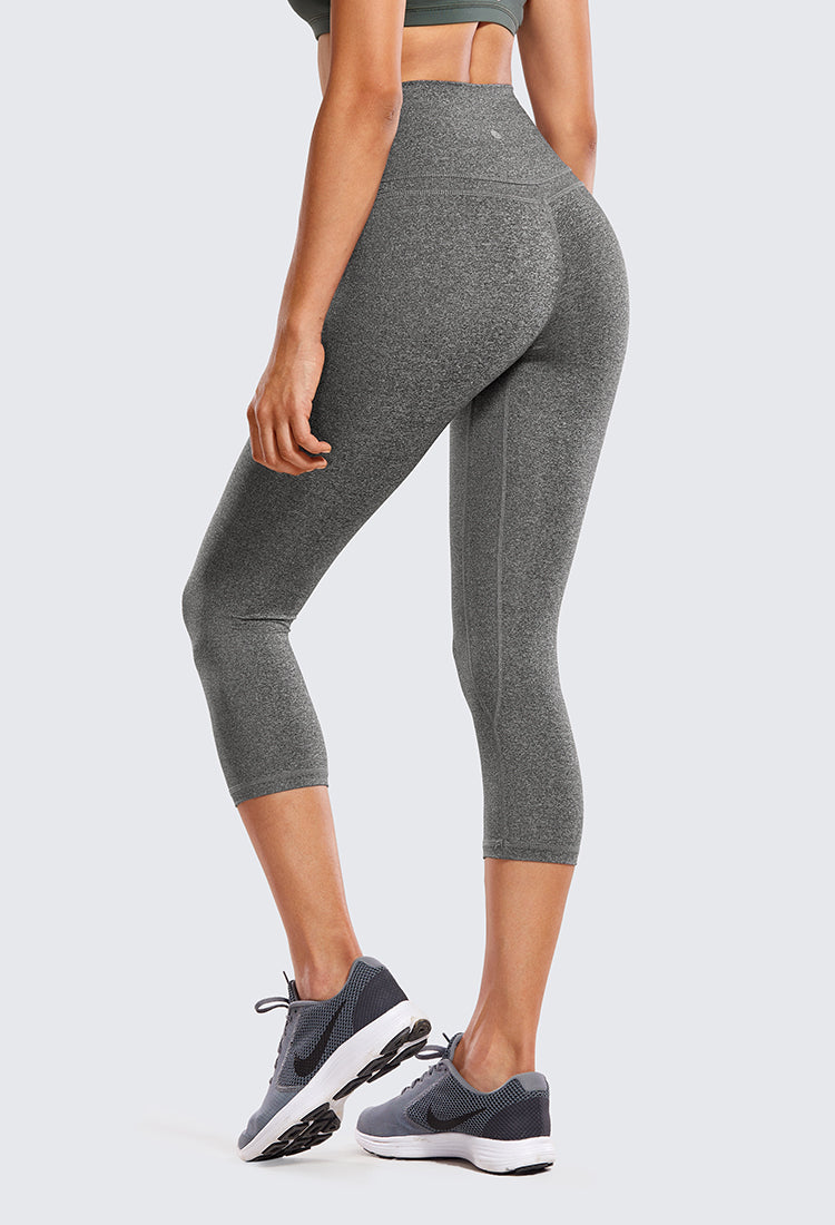 Isabella High Waist Capri Leggings -19 Inches - standard