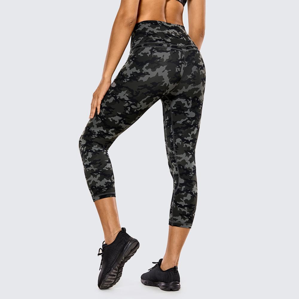 Isabella High Waist Capri Leggings -19 Inches - camo