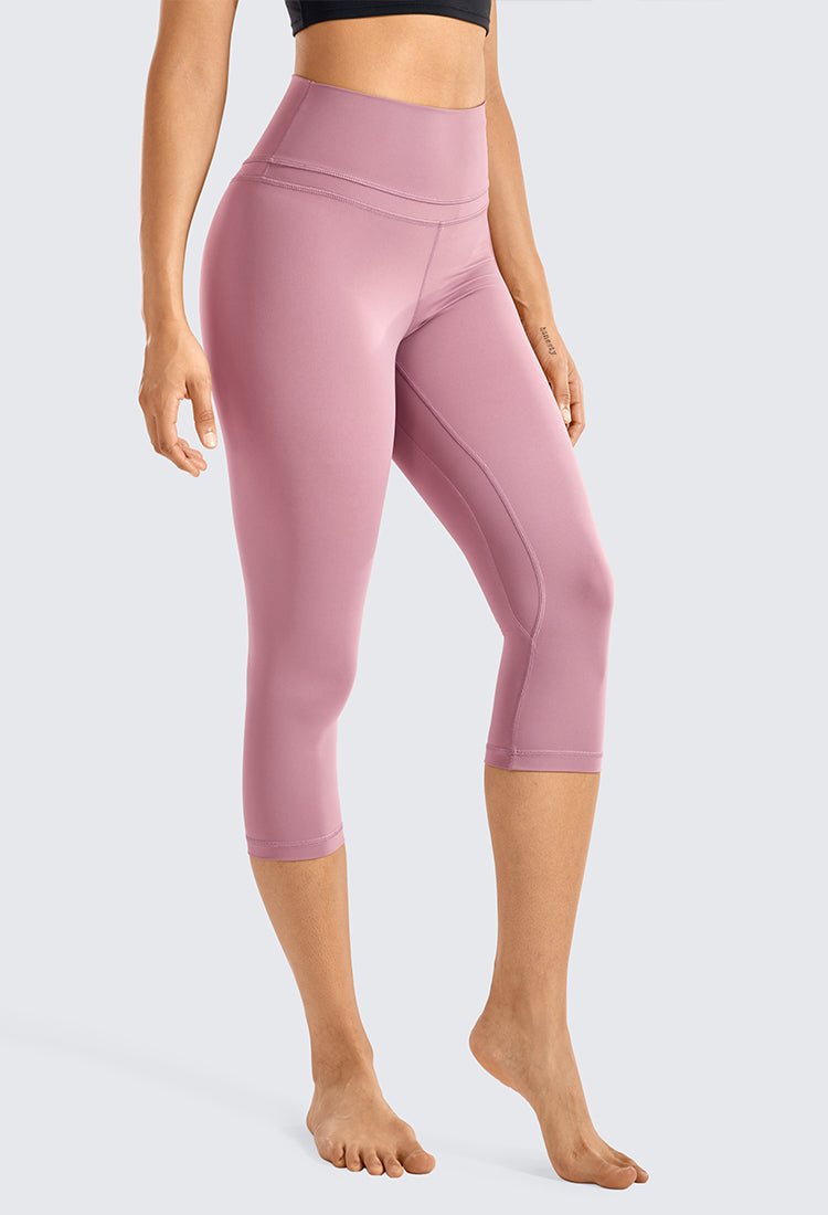 Isabella High Waist Capri Leggings -19 Inches - standard