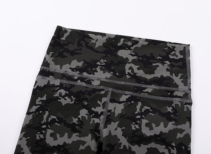 Isabella High Waist Capri Leggings -19 Inches - camo