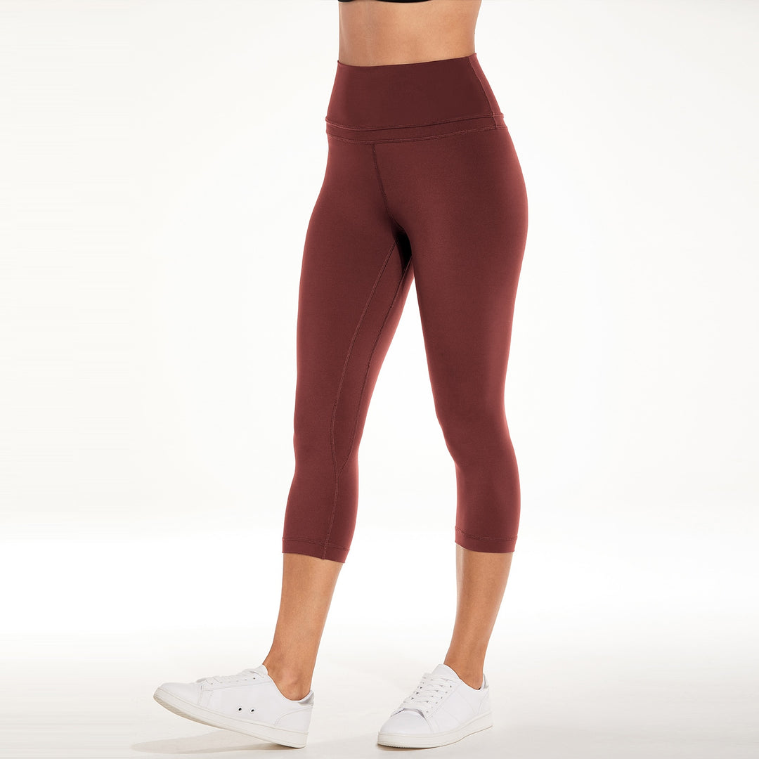 Isabella High Waist Capri Leggings -19 Inches - standard