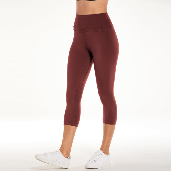 Isabella High Waist Capri Leggings -19 Inches - standard