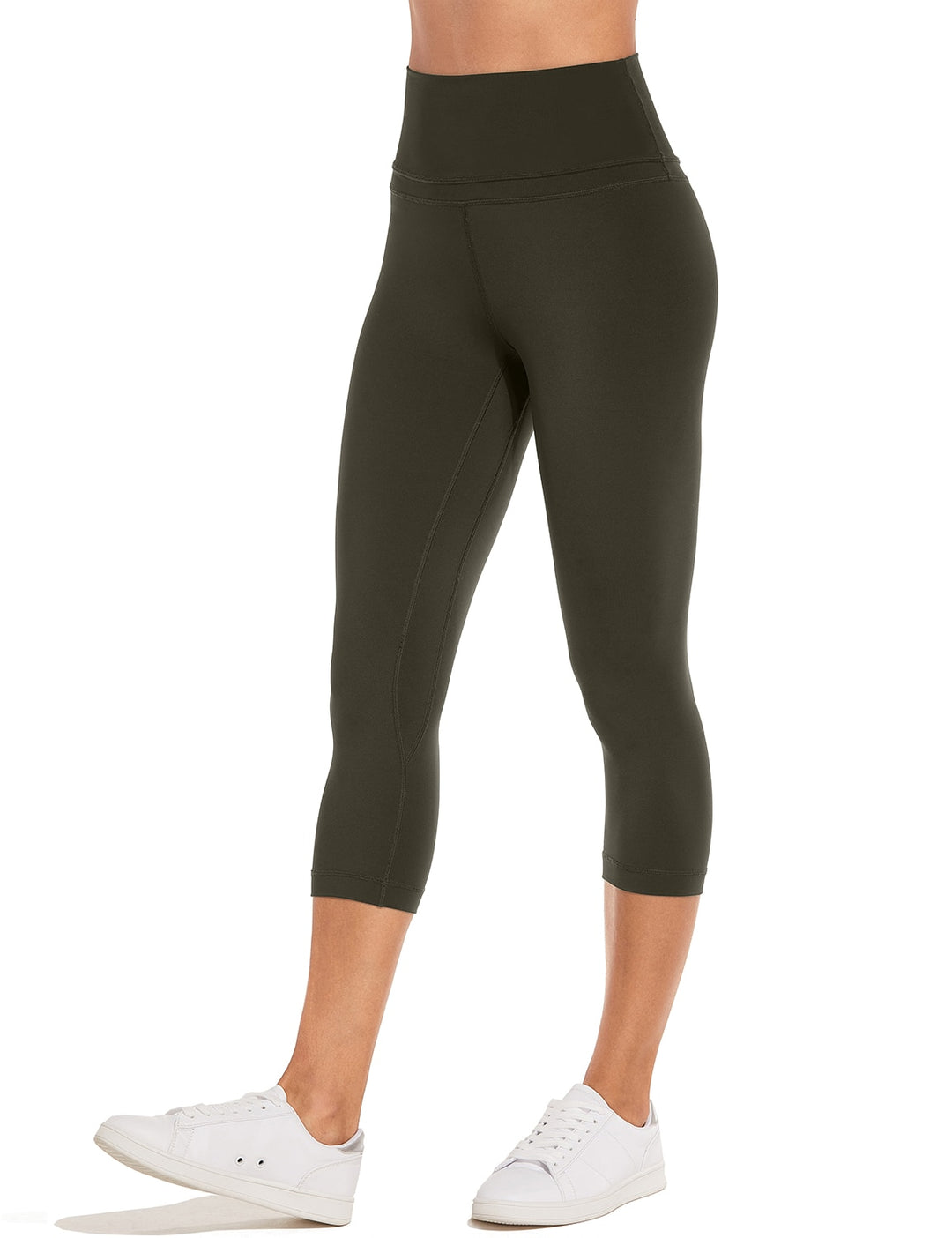 Isabella High Waist Capri Leggings -19 Inches - standard