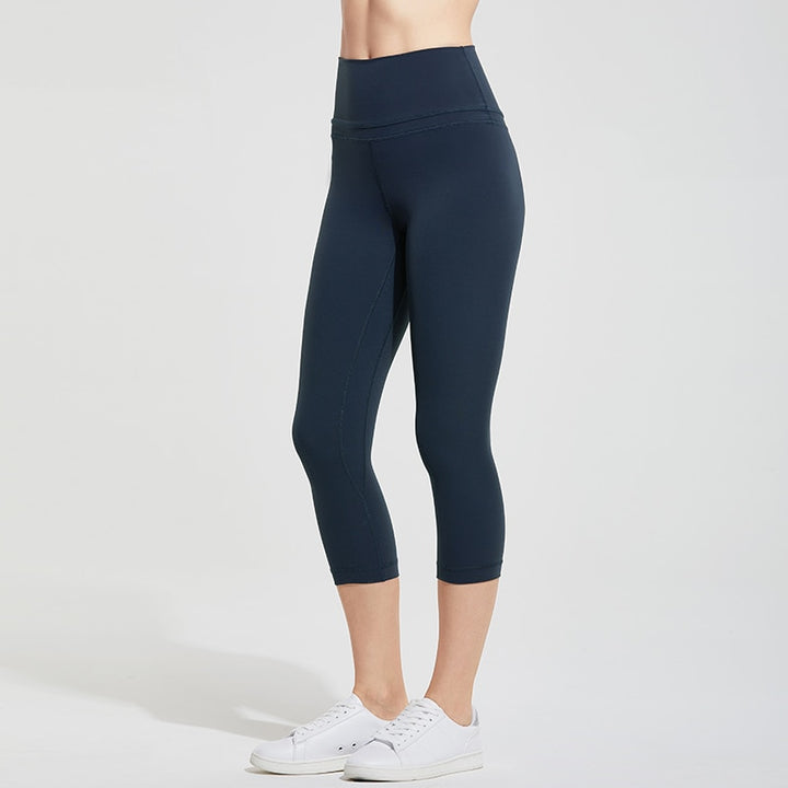 Isabella High Waist Capri Leggings -19 Inches - standard