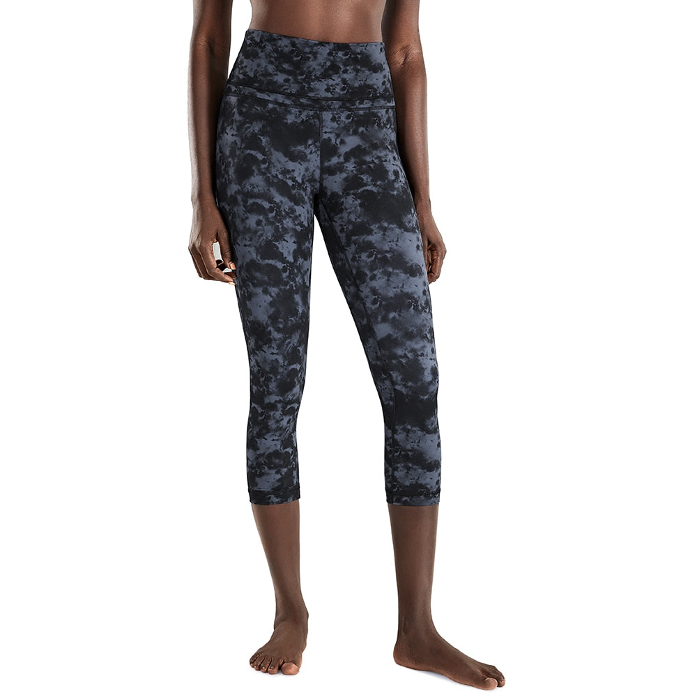 Isabella High Waist Capri Leggings -19 Inches - camo