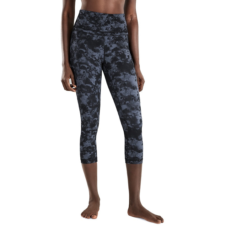 Isabella High Waist Capri Leggings -19 Inches - camo