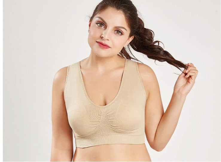 Serenity Seamless Breathable Wireless Bra| S-6XL