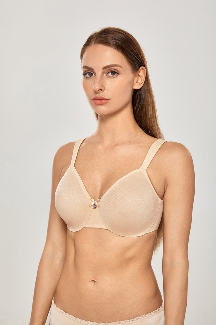 Elaine Sheer Underwire Minimizer Bra| C - F Cup | Beige - Chive - Sun Kissed