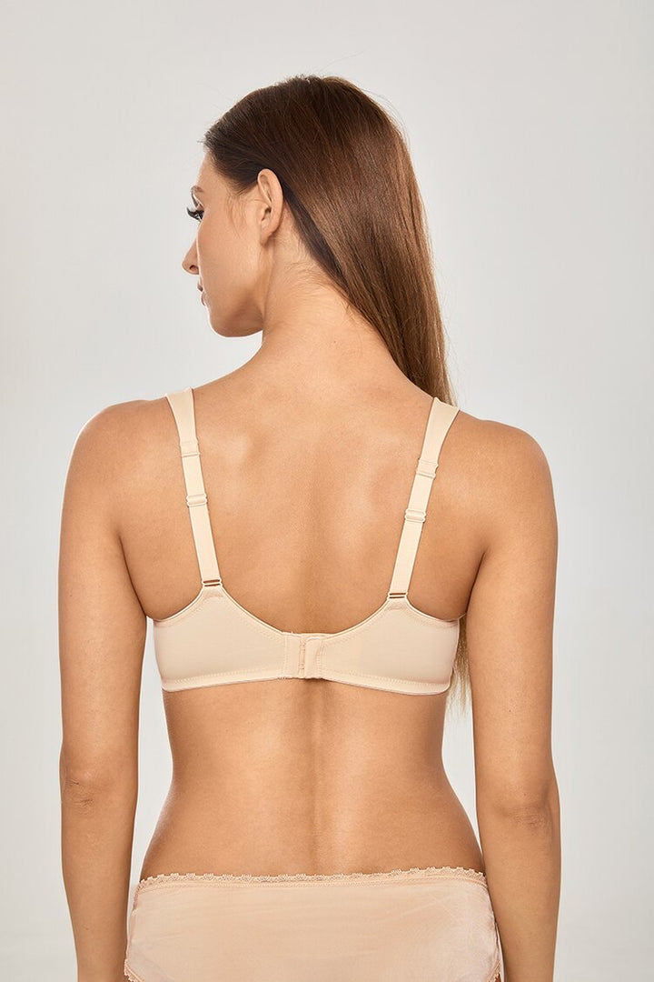 Elaine Sheer Underwire Minimizer Bra| C - F Cup | Beige - Chive - Sun Kissed