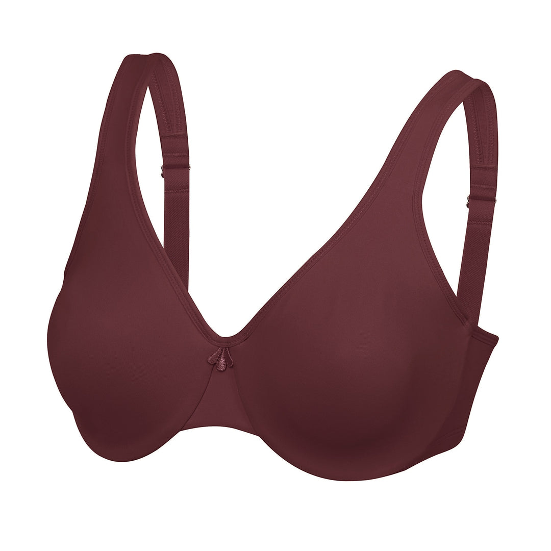 Aviana Smooth Underwire Seamless Minimizer Bra | C - F Cup | Beige - Black - Vermilion