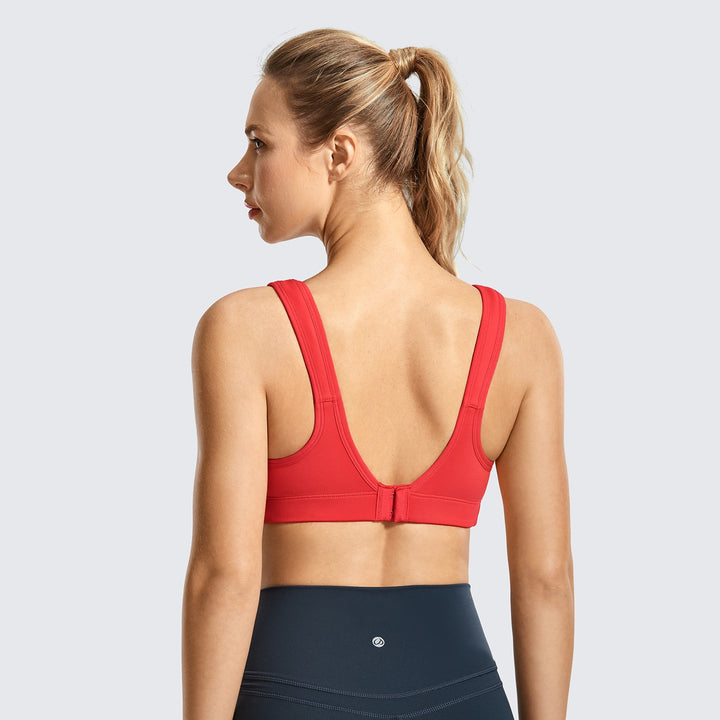 Maxi Support Wireless High Impact Sports Bra - Red