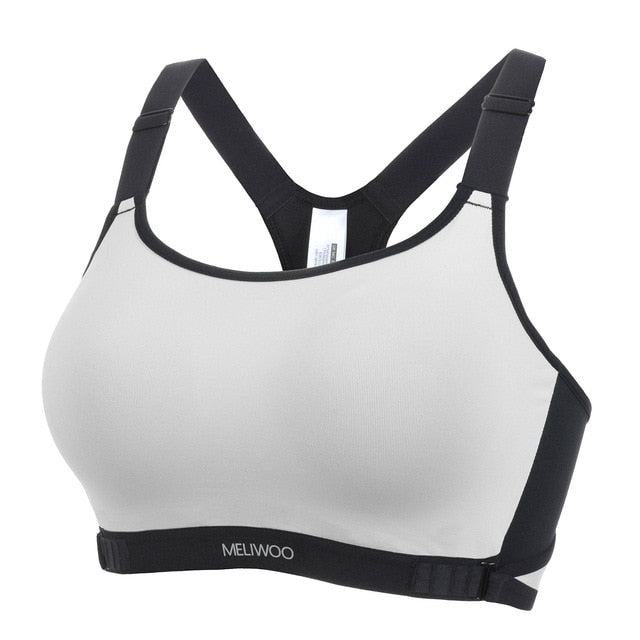 Melo Full Coverage Wireless Racerback Sports Bra