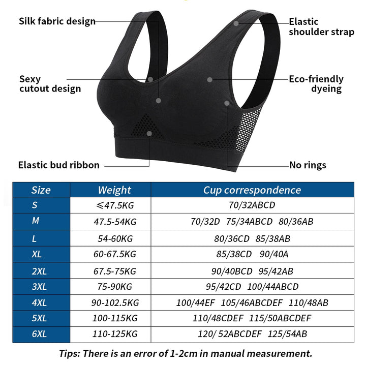 Serenity Seamless Breathable Wireless Bra| S-6XL